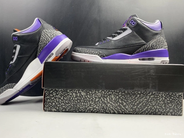Kicked Out Shoe Store Court Purple Retro Jordan 050 3 Air CT8532 Black 0820